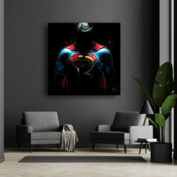 Man of steel poster marvel toile peinture oeuvre art montpellier