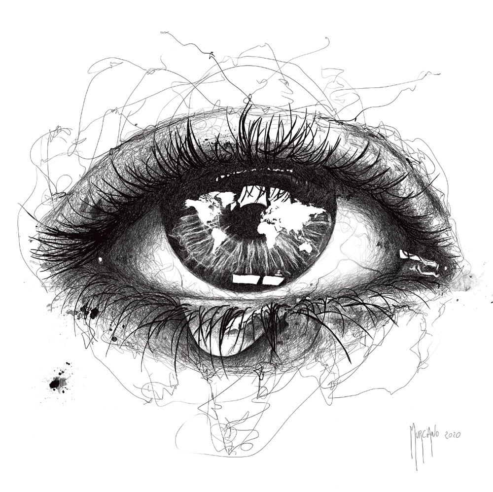 Poster Luxury art print – Les larmes de Gaia – 30x30cm