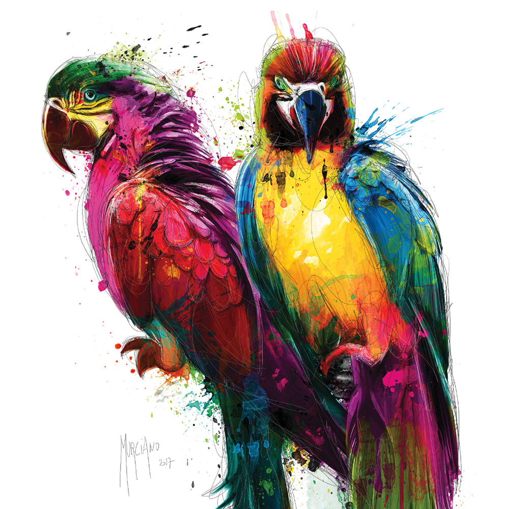 Poster Luxury art print – Tropical Colors – 30x30cm