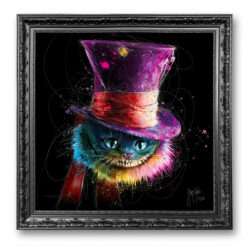 Le chat de Cheshire - alice au pays des merveilles tableau toile peinture oeuvre couleur