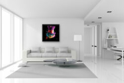 Le chat de Cheshire - alice au pays des merveilles tableau toile peinture oeuvre couleur