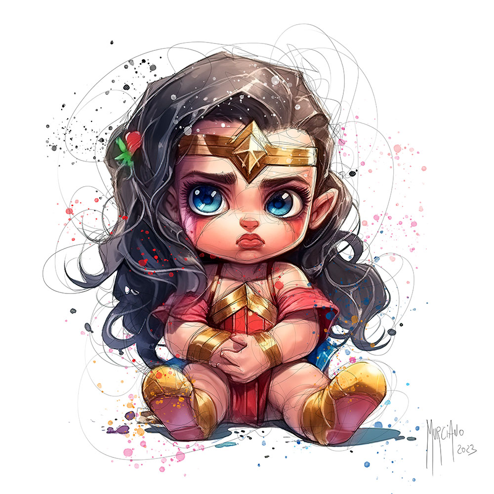 Poster – Super Baby Wonder Woman – 30x30cm