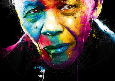toile peinture Nelson Mandela aux enchères
