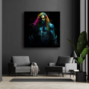 Aquaman toile peinture oeuvre dessin tableau art new pop