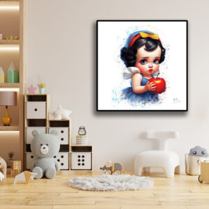 baby blanche neige cadre poster