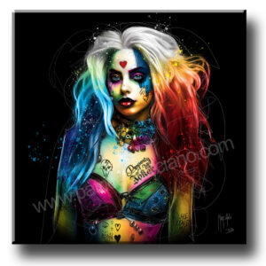 Harley Quinn - Folie à deux - tableau toile poster oeuvre
