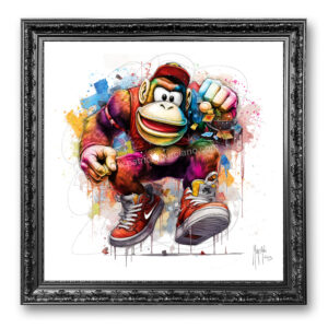 Air Force Kong - Donkey Kong Toile tableau peinture oeuvre new pop