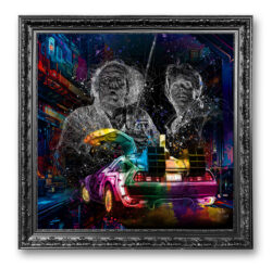 Retour vers le futur tableau toile peinture oeuvre