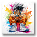 Goku and the Sneak'ART toile tableau peinture murciano oeuvre art