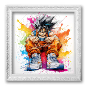 Goku and the Sneak'ART toile tableau peinture murciano oeuvre art