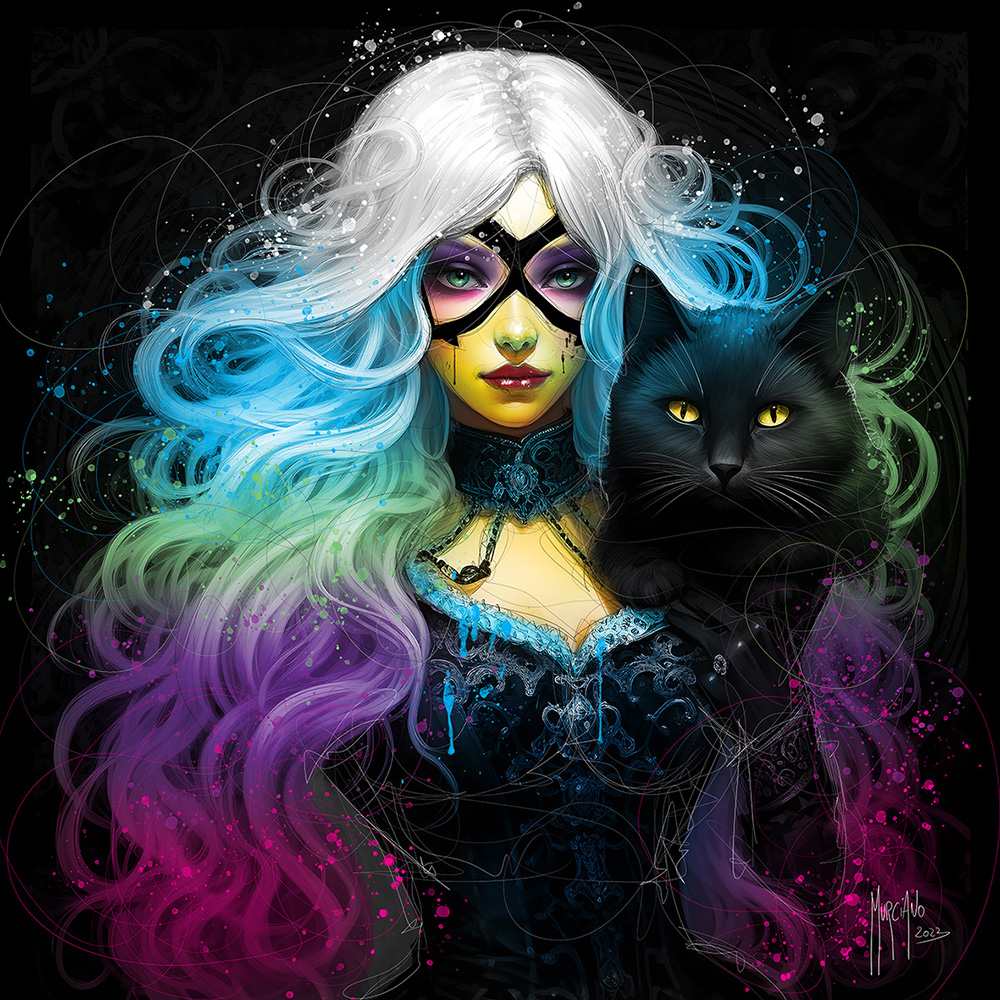 Black Cat tableau héroine Marvel