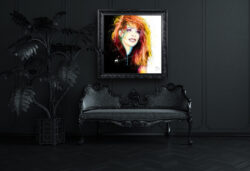 Mylene farmer toile tableau oeuvre
