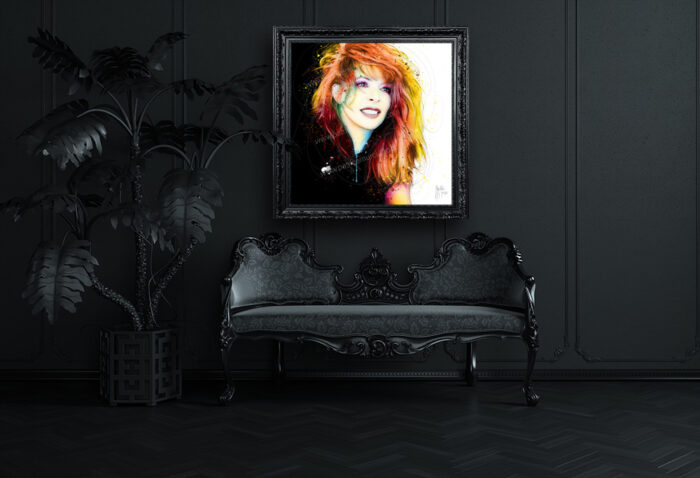 Mylene farmer toile tableau oeuvre