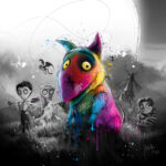 Frankenweenie tableau toile oeuvre peinture art new pop