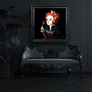 La reine de coeur ouevre toile tableau peinture new pop art