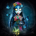 Les noces funébres toile tableau artiste peintre oeuvre contemporaine