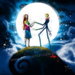 L'étrange Noël de monsieur Jack de Tim burton en peinture toile tableau