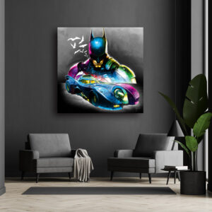 Batmobile toile tableau peinture peintre artiste poster