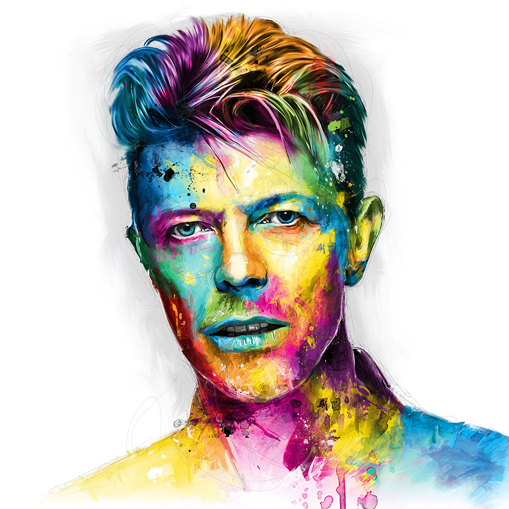 Bowie – Toile Originale 120x120cm