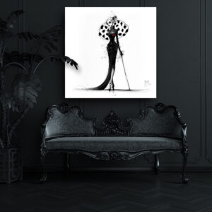 Cruella De Vil toile peinture oeuvre tableaux