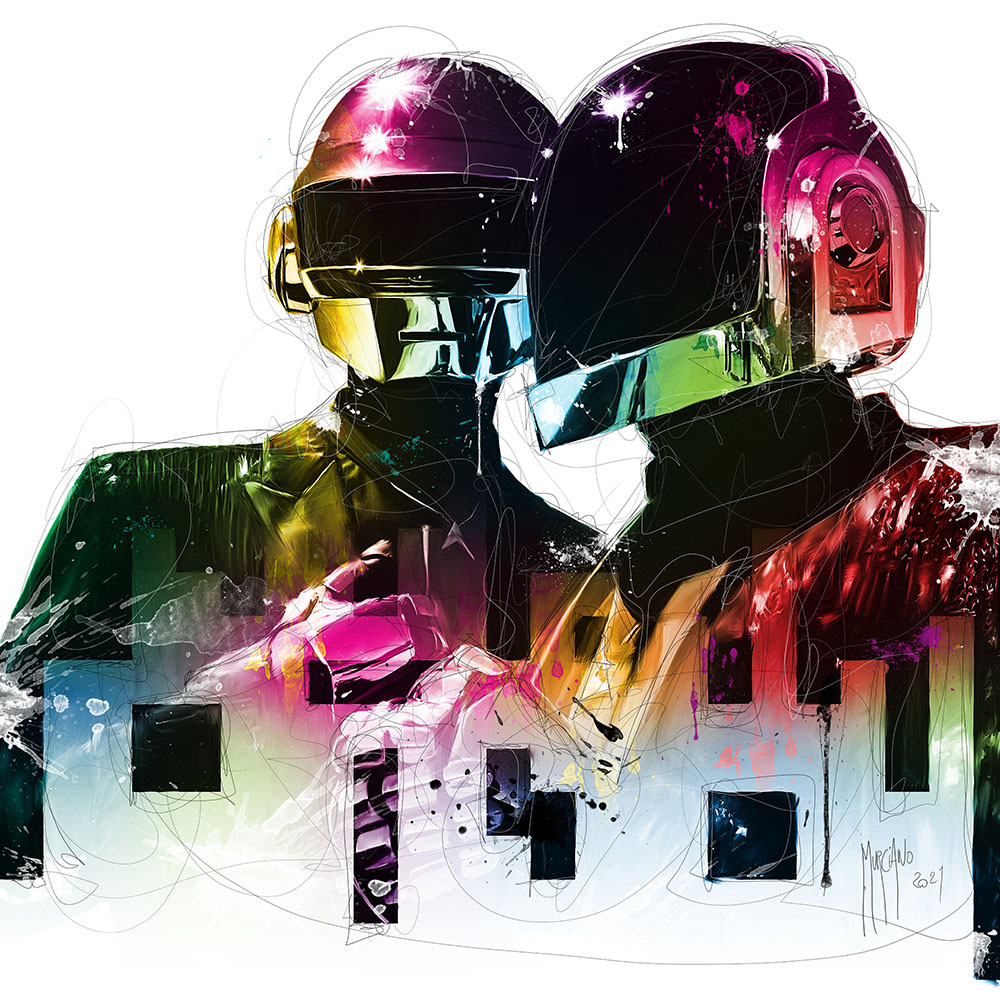 Daft Punk – Toile Originale 80x80cm