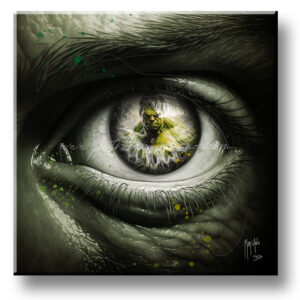 Eye of Bruce Banner tableau toile peinture