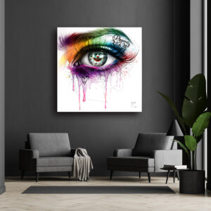 Eye of Harley Quinn - Joker - Toile de l'artiste Patrice Murciano - Poster