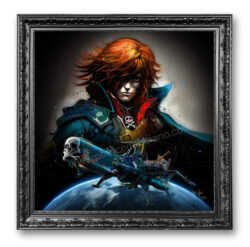 Albator, Captain Harlock, Le corsaire de l’espace toile peinture oeuvre