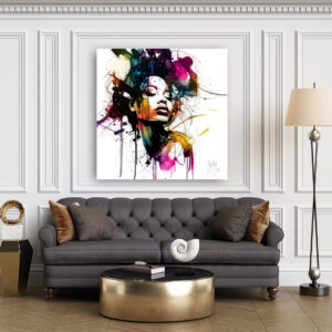 Toile cubaine artistique colorée