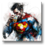 Ap'héros Super Ricard - Superman boit un Ricard