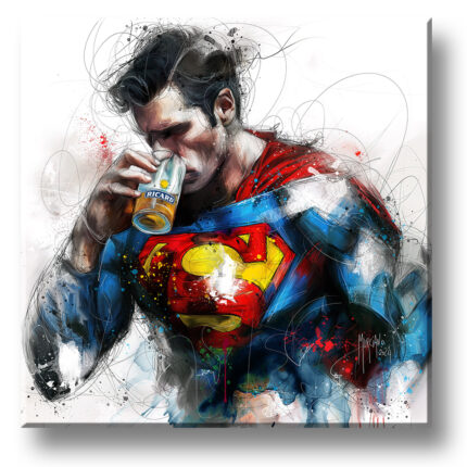 Ap'héros Super Ricard - Superman boit un Ricard