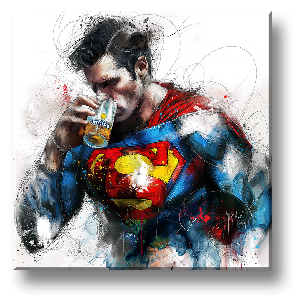 Ap'héros Super Ricard - Superman boit un Ricard