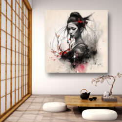 tableau Memoire d’une Geisha oeuvre de l'artiste Patrice MURCIANO