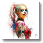 Harleen Quinzel tableau toile peinture oeuvre dessin art