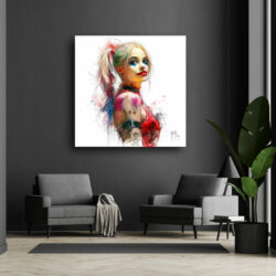 Harleen Quinzel tableau toile peinture oeuvre dessin art