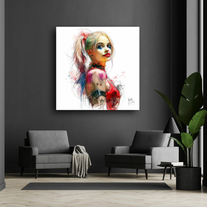 Harleen Quinzel tableau toile peinture oeuvre dessin art