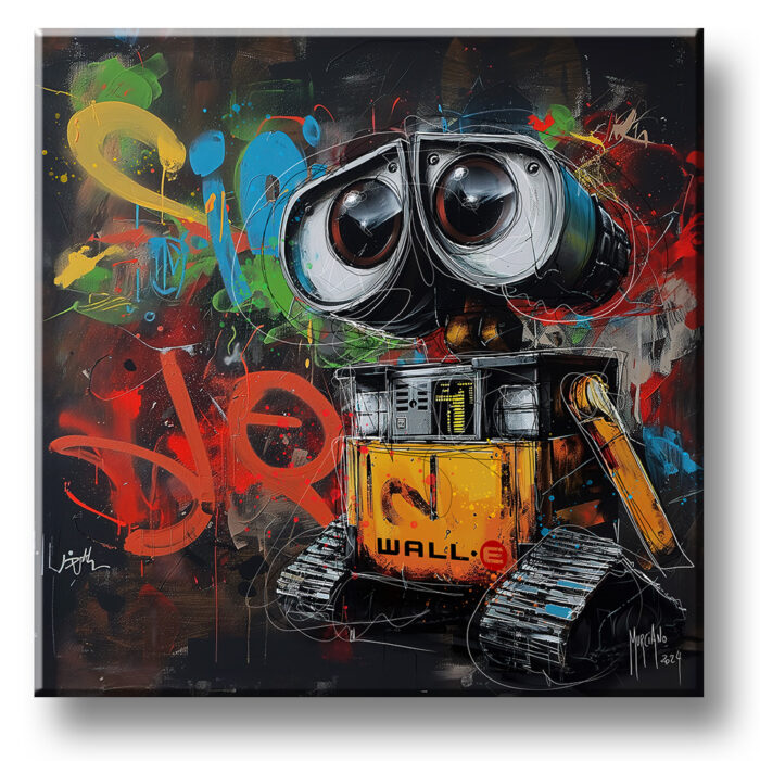 Toile tableau de Pixart sur le dessin animé Wall-E