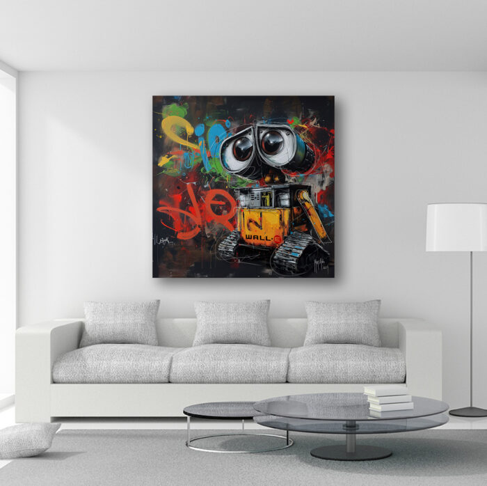 Toile tableau de Pixart sur le dessin animé Wall-E