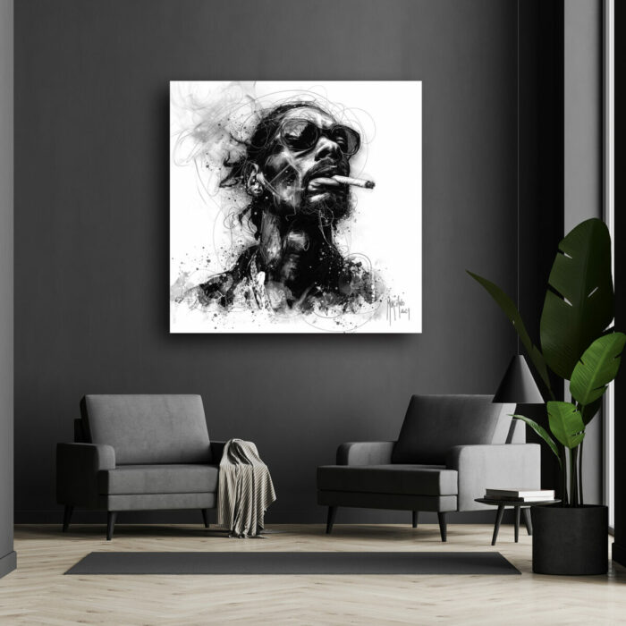 Snoop Dogg toile tableau art peinture oeuvre