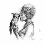 La femme et l’oiseau