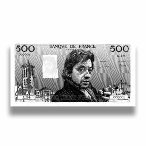 Billet Pascal 500 francs Gainsbourg