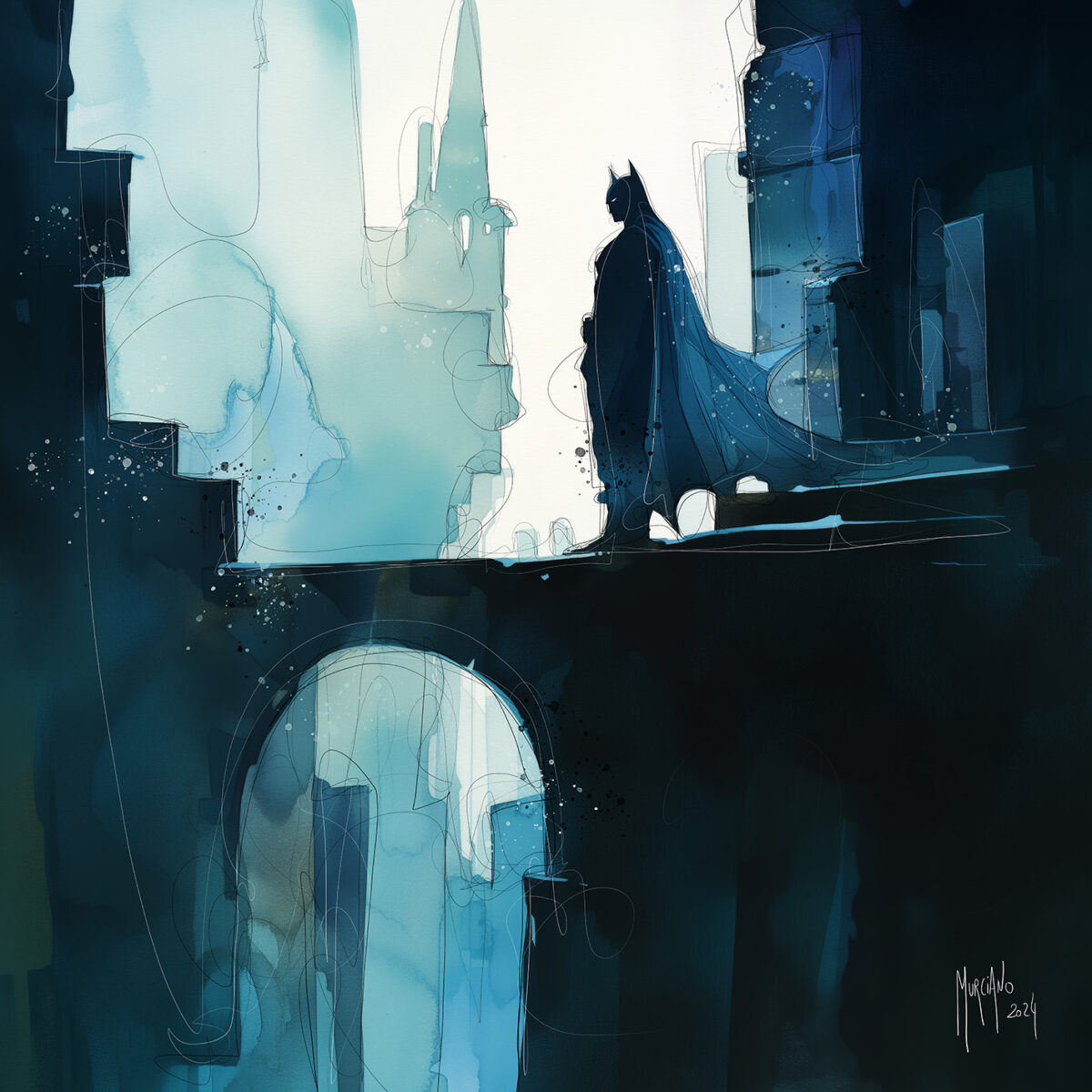 BATMAN in Gotham – 40×40 cm