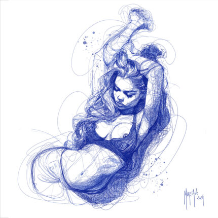 Blue belle girl