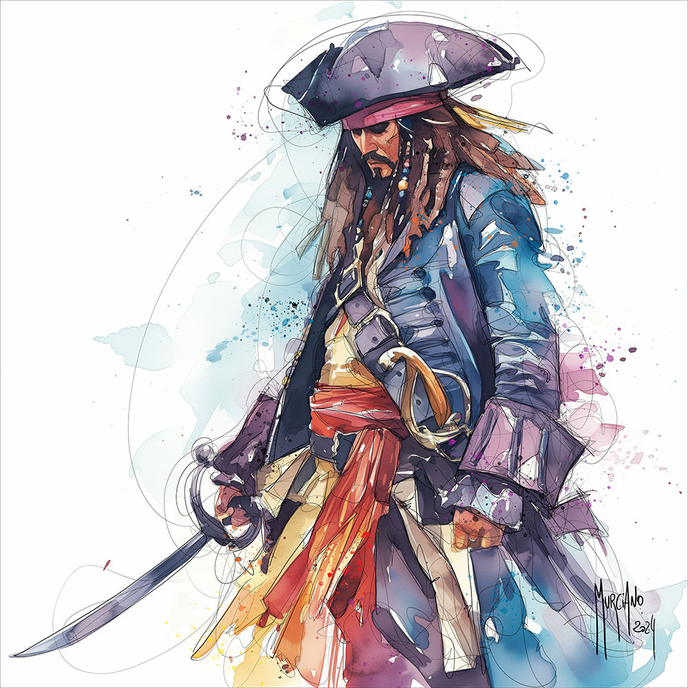 Jack Sparrow 2 – 40×40 cm