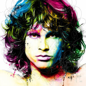 Jim Morrison toile oeuvre tableau peinture