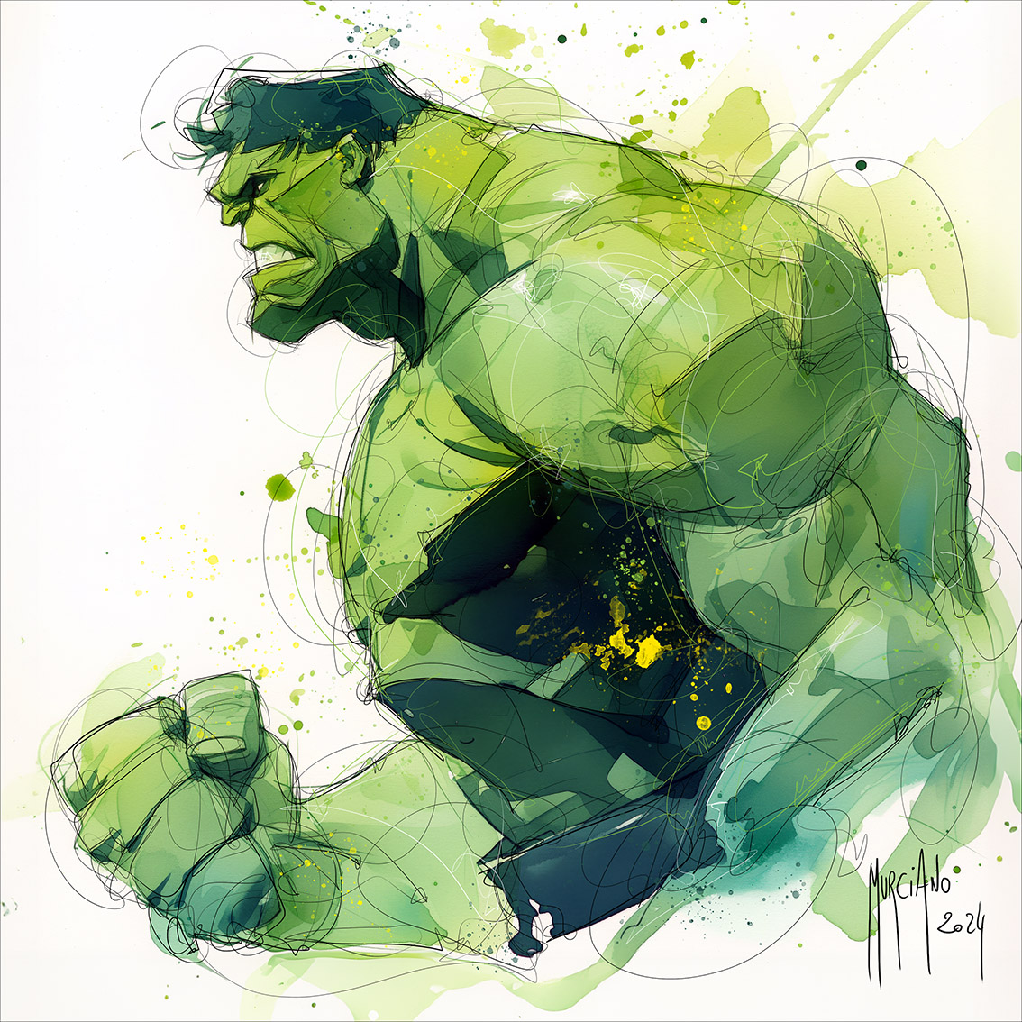Hulk – 40×40 cm