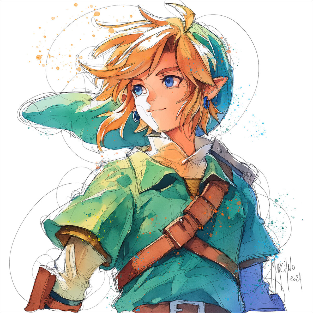 Link Zelda – 40×40 cm