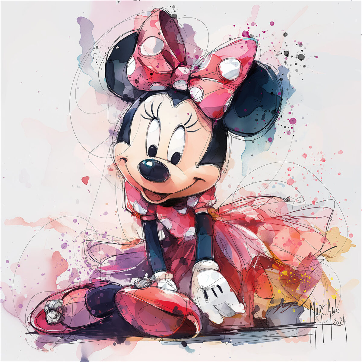 Minnie Princesse – 40×40 cm