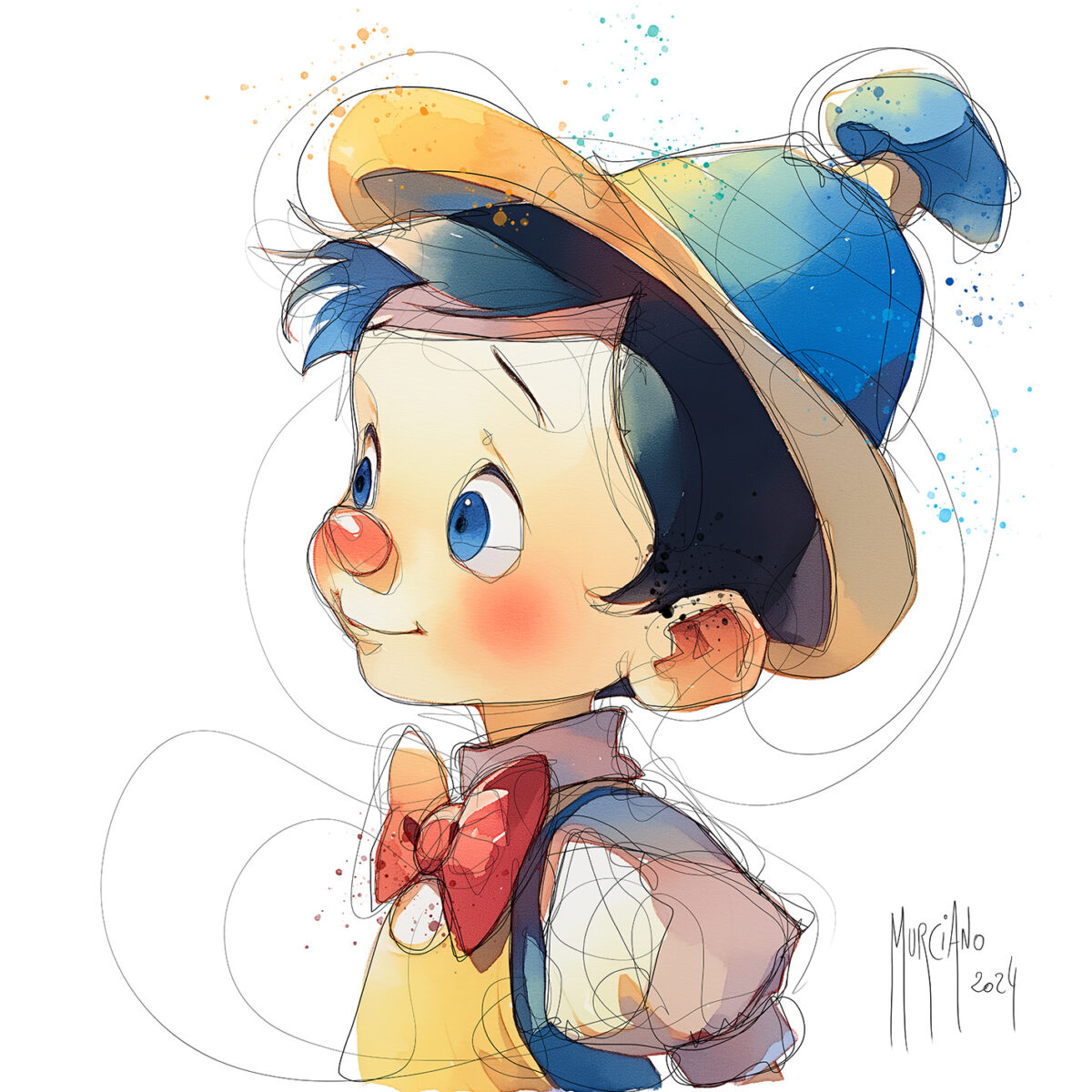 Pinocchio – 40×40 cm