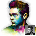 Portrait couleur - Peinture